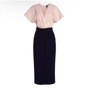 Ted Baker pink / navy dress